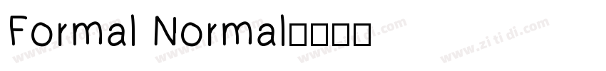 Formal Normal字体转换